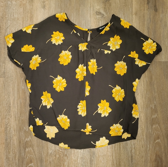 Madewell Rhyme Top In Fall Flowers Size Small - Picture 4 of 9